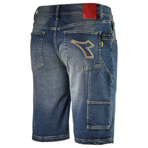 Pantaloni scurti de lucru denim Diadora Bermuda spate