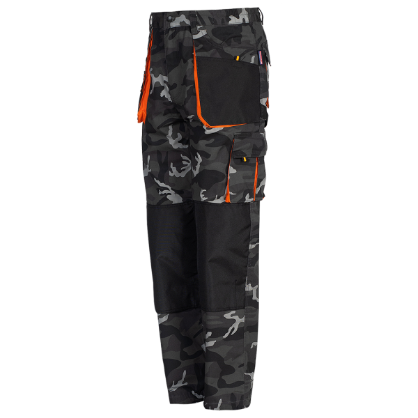 Pantaloni de lucru Emerton camuflaj buzunare contrastante