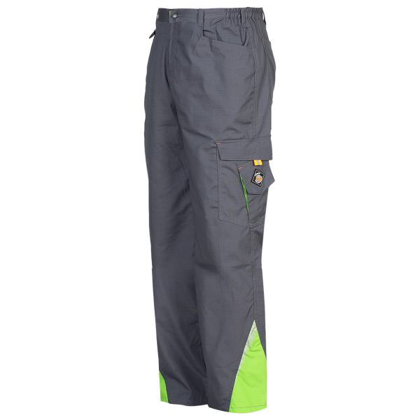 Pantaloni de lucru de vara Prisma gri elemente reflectorizante picior