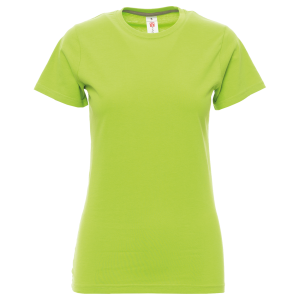 Tricou de lucru pentru femei Payper Sunset verde acid frontal