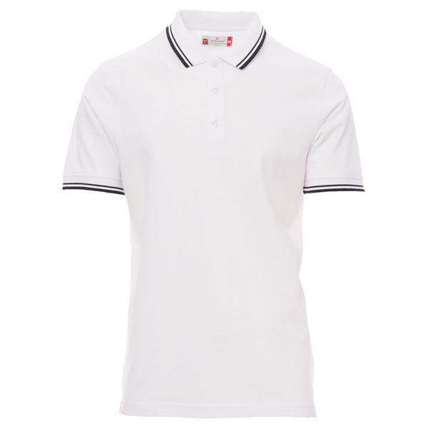 Tricou de lucru polo Payper Skipper alb frontal