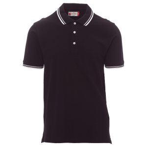 Tricou de lucru polo Payper Skipper negru frontal