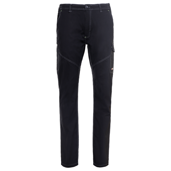 Pantaloni de lucru unisex Payper Work negri frontal