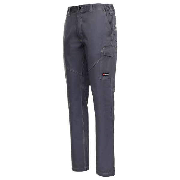 Pantaloni de lucru unisex Payper Work gri diagonala fata