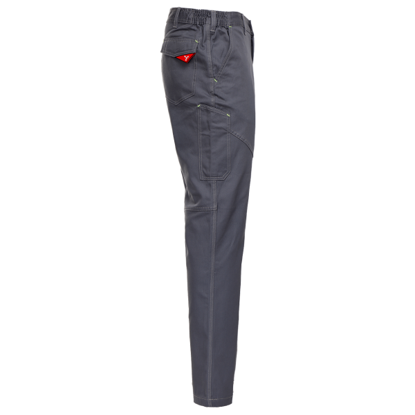 Pantaloni de lucru unisex Payper Work gri lateral buzunar reflectorizant