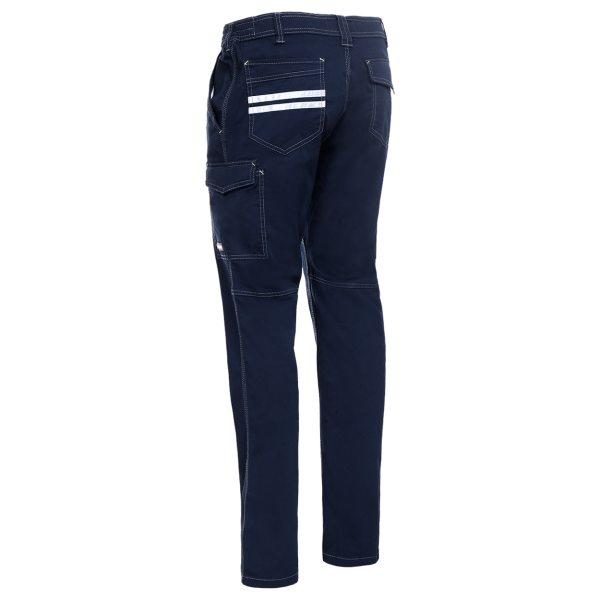 Pantaloni de lucru elastici Payper Worker spate element alb