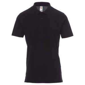 Tricou de lucru polo Payper negru frontal