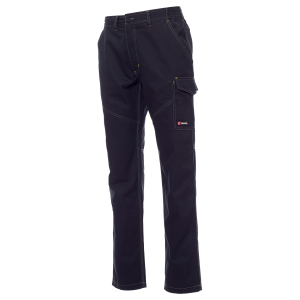 Pantaloni de lucru unisex Payper Work albastru marin frontal