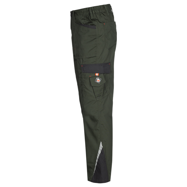 Pantaloni de lucru de vara Prisma verde masliniu lateral