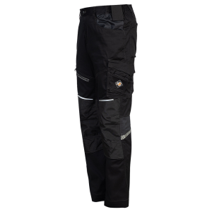 Pantaloni de lucru Revolt 4STRETCH negri diagonala