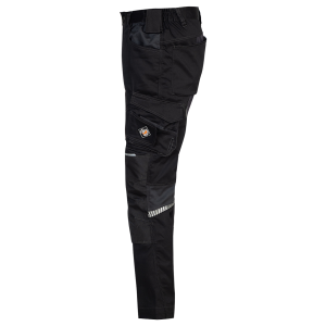 Pantaloni de lucru Revolt 4STRETCH negri lateral