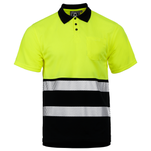 Tricou de lucru polo reflectorizant frontal