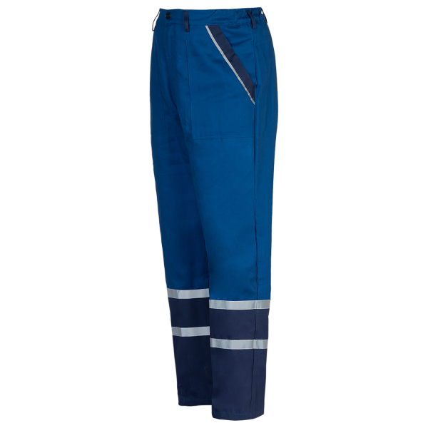 Pantaloni de lucru de vara Collins albastru lateral