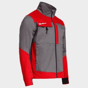 Jacheta de lucru EOS STRETCH RED/GREY - imagine 4