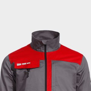 Jacheta de lucru EOS STRETCH RED/GREY - imagine 6