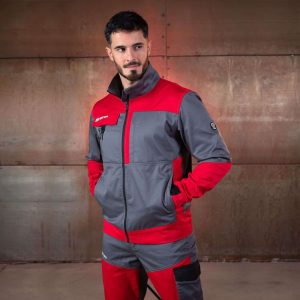 Jacheta de lucru EOS STRETCH RED/GREY - imagine 7