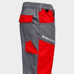 Pantaloni de lucru EOS STRETCH RED/GREY - imagine 7
