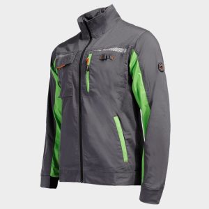 Jacheta de lucru PRISMA LIGHT STRETCH GRI/VERDE - imagine 3
