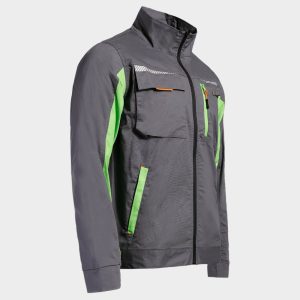 Jacheta de lucru PRISMA LIGHT STRETCH GRI/VERDE - imagine 4