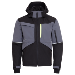 Jacheta softshell PRISMA SOFTSHELL 2.0 NEGRU/GRI - imagine 4