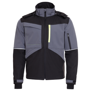 Jacheta softshell PRISMA SOFTSHELL 2.0 NEGRU/GRI - imagine 5