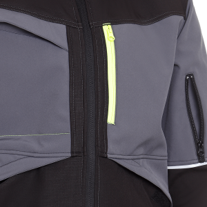 Jacheta softshell PRISMA SOFTSHELL 2.0 NEGRU/GRI - imagine 3