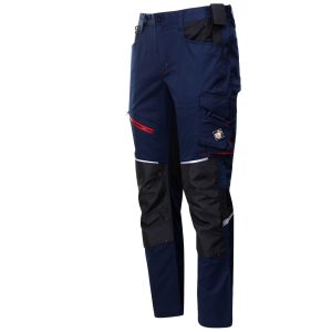 Pantaloni de lucru REVOLT 4STRETCH ALBASTRU MARIN/NEGRU - imagine 5