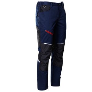 Pantaloni de lucru REVOLT 4STRETCH ALBASTRU MARIN/NEGRU - imagine 6