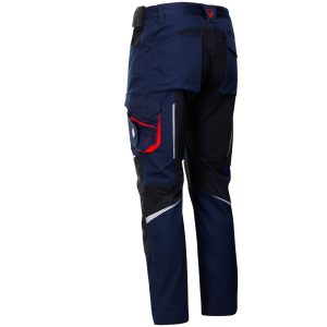 Pantaloni de lucru REVOLT 4STRETCH ALBASTRU MARIN/NEGRU - imagine 3