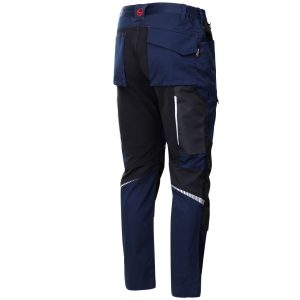 Pantaloni de lucru REVOLT 4STRETCH ALBASTRU MARIN/NEGRU - imagine 4