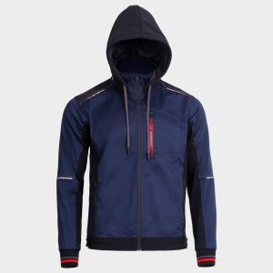 Jacheta de lucru REVOLT 4STRETCH BLEUMARIN/NEGRU/rosu - imagine 6
