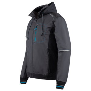 Jacheta de lucru REVOLT 4STRETCH GRI/NEGRU/PETROL - imagine 3