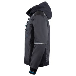 Jacheta de lucru REVOLT 4STRETCH GRI/NEGRU/PETROL - imagine 4