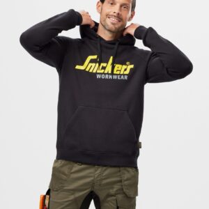 Hanorac pentru bărbați, cu logo, 80% bumbac, 20% poliester, Snickers Workwear, 2899, Black - imagine 5