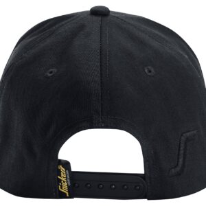 Șapcă reglabilă unisex, 100% bumbac, cu logo, Snickers Workwear, 9041, Black/Yellow - imagine 2