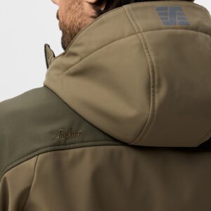 Jachetă softshell stretch, cu glugă, pentru bărbați, Snickers Workwear, AllroundWork, 1226, Khaki Green/Dark Khaki Green - imagine 7