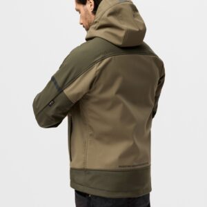 Jachetă softshell stretch, cu glugă, pentru bărbați, Snickers Workwear, AllroundWork, 1226, Khaki Green/Dark Khaki Green - imagine 10