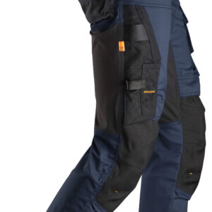 Pantaloni de lucru, stretch, Snickers Workwear, AllroundWork, 6341, Navy/Black - imagine 4