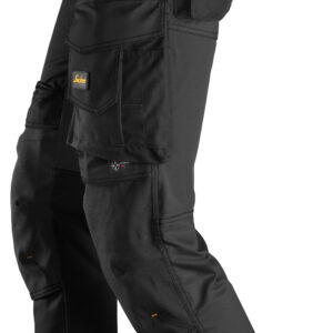 Pantaloni de lucru, stretch, Snickers Workwear, AllroundWork, 6341, Black/Black - imagine 3
