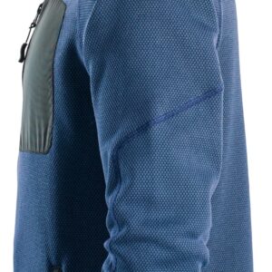 Hanorac cu glugă, din fleece, Snickers Workwear, FlexiWork, 8041, Deep Blue/Black - imagine 2