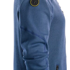 Hanorac cu glugă, din fleece, Snickers Workwear, FlexiWork, 8041, Deep Blue/Black - imagine 4